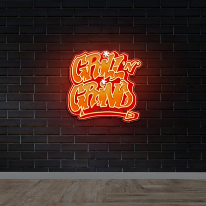 GRILL N' GRIND- Preimum Neon Artwork