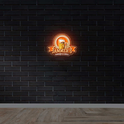 Jammer’s Garage & Grill - Premium Neon Artwork
