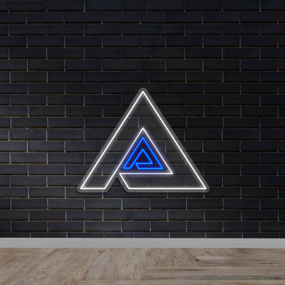 Nested Triangles - Premium Neon Artwork