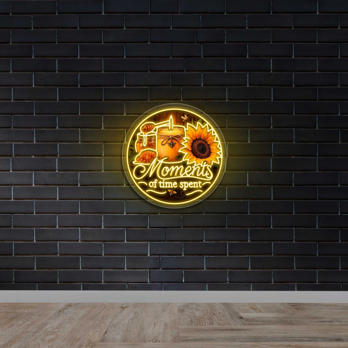 Moments of Time Spent - Premium Neon Artwork