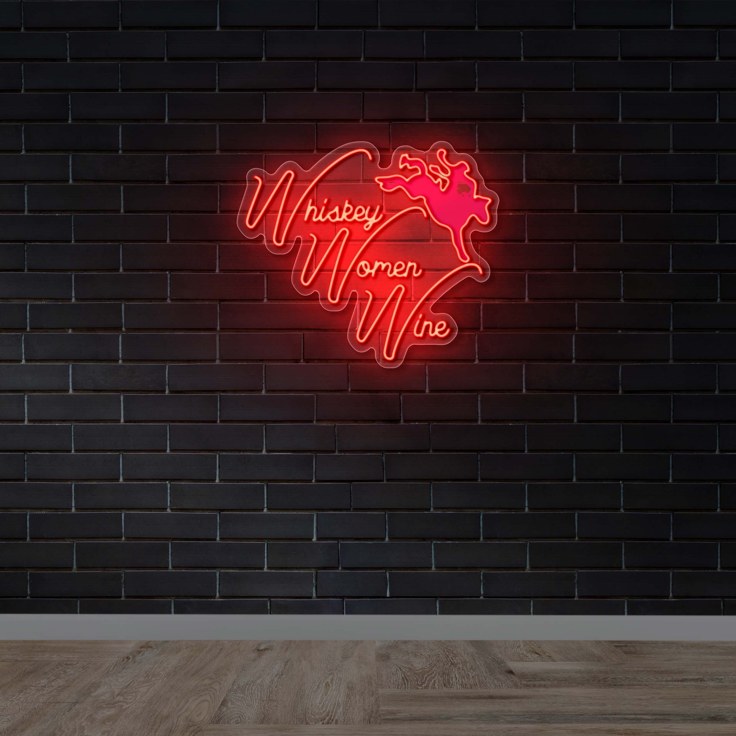 Whiskey Women Wine – Premium Neon Artwork