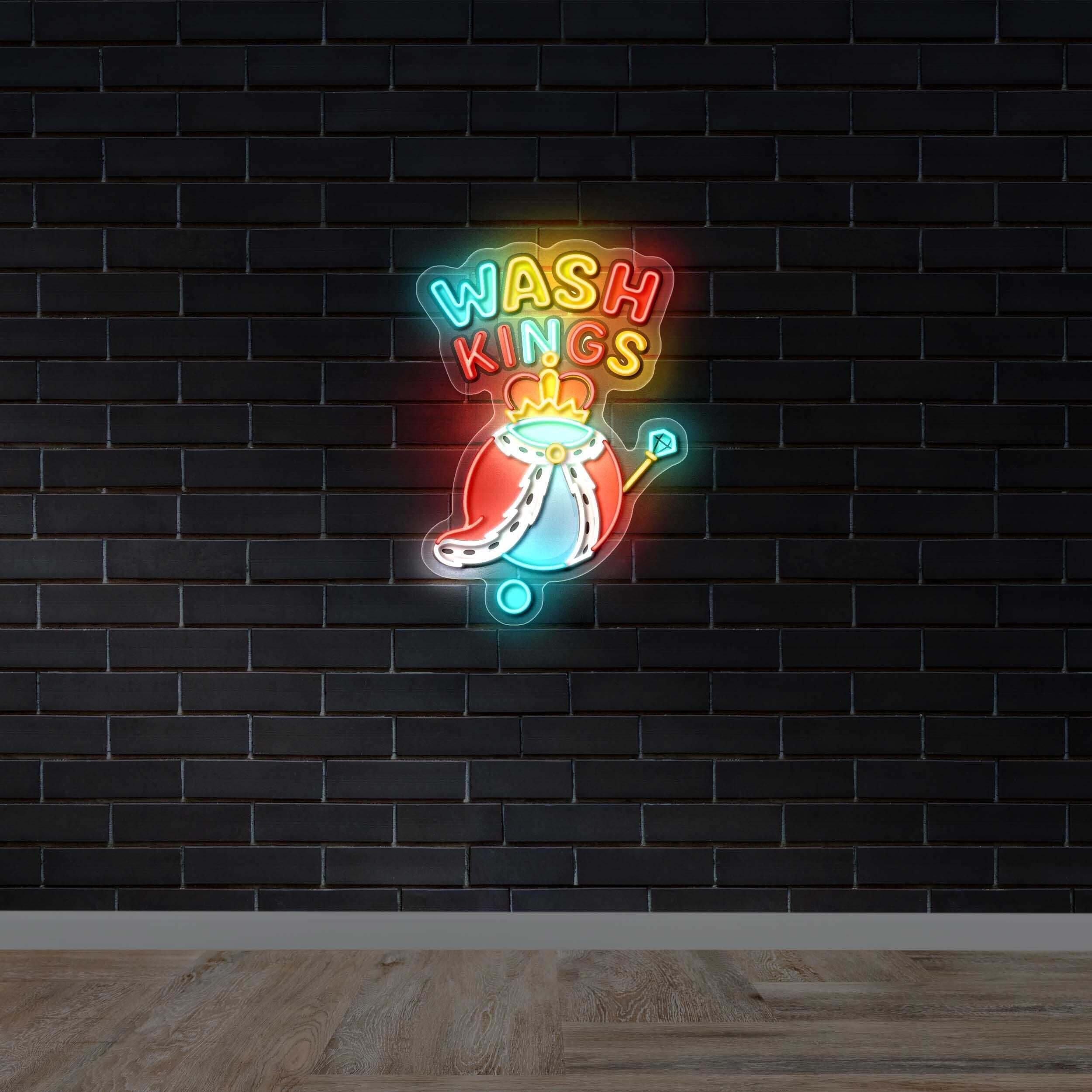 Wash Kings - Premium Neon Artwork