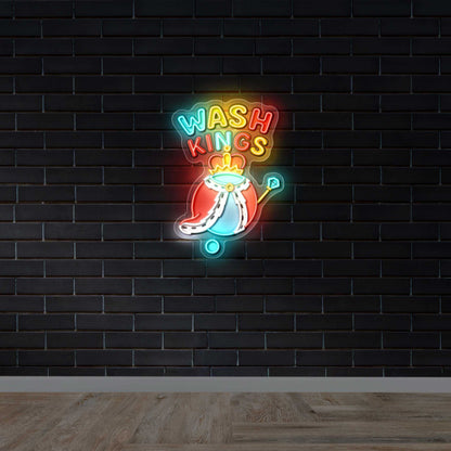 Wash Kings - Premium Neon Artwork