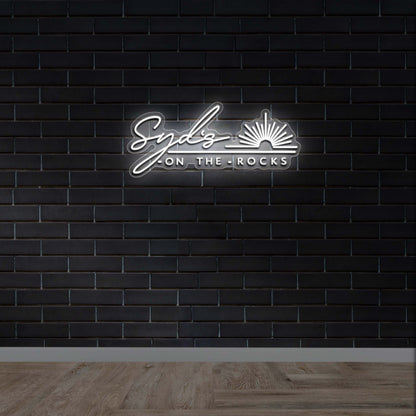 Syd's On The Rocks - Premium Neon Artwork