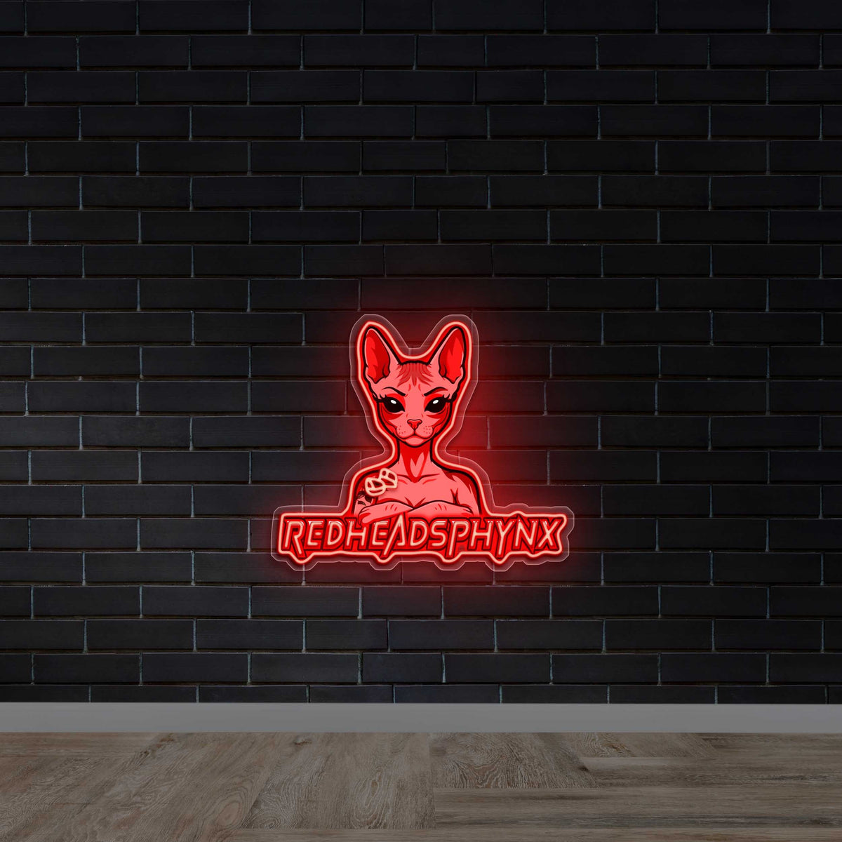 REDHEADSPHYNX - Premium Neon Artwork