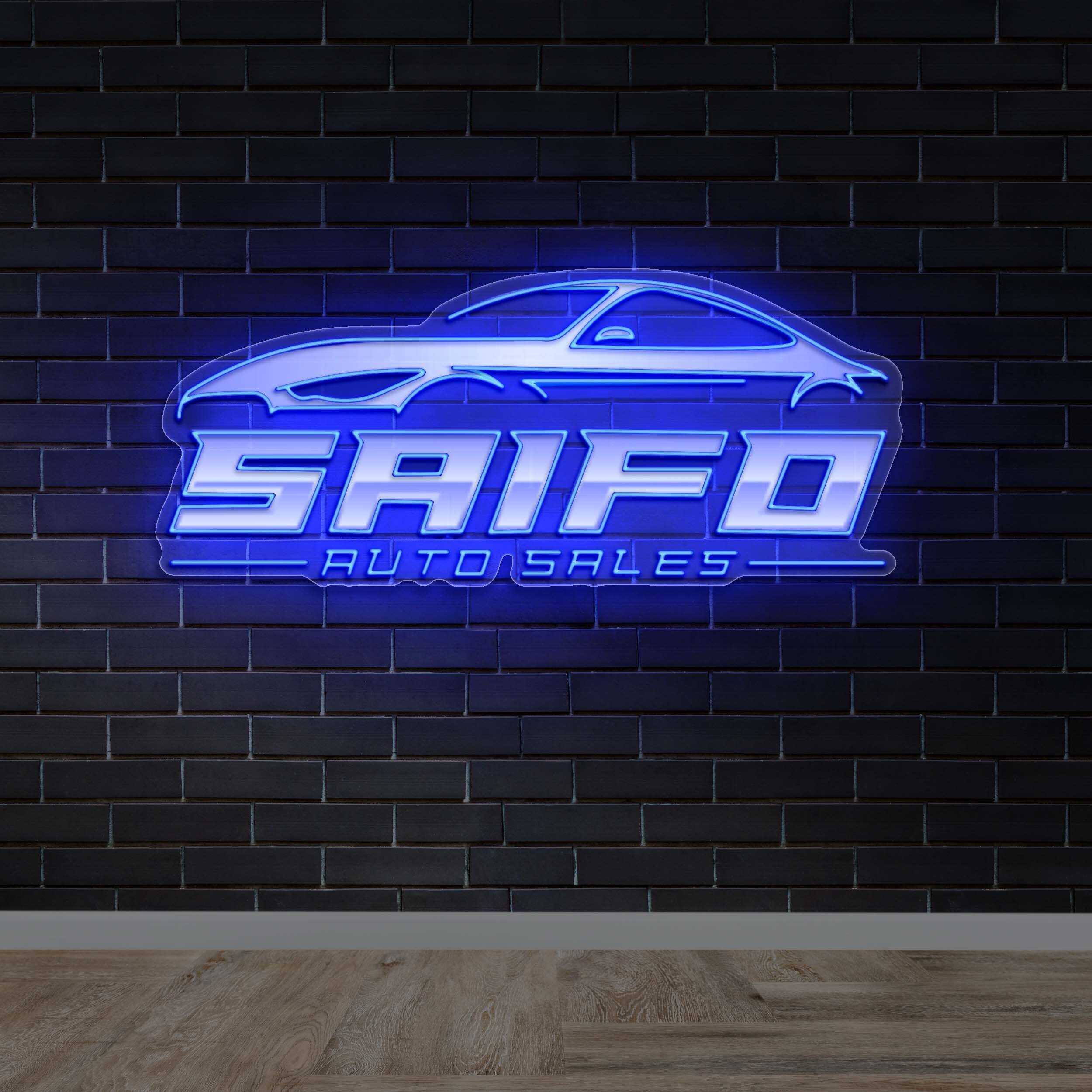SAIFO AUTO SALES - Premium Neon Artwork
