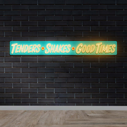 Tenders Shakes Good Times - Premium Neon Artwork
