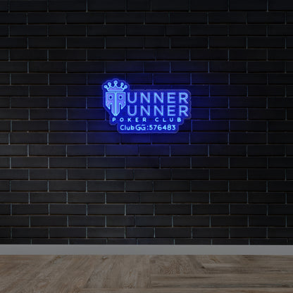 Runner Runner Poker Club - Premium Neon Artwork
