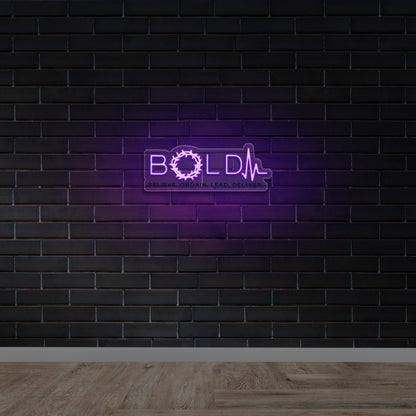 BOLD - Premium Neon Artwork