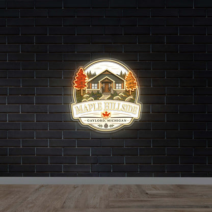Maple Hillside - Premium Neon Artwork