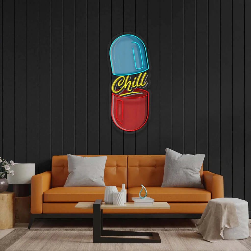 Chill Pill - Premium Neon Artwork