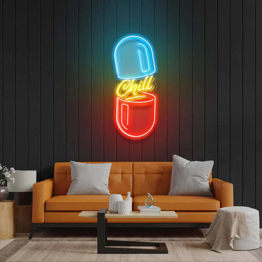 Chill Pill - Premium Neon Artwork