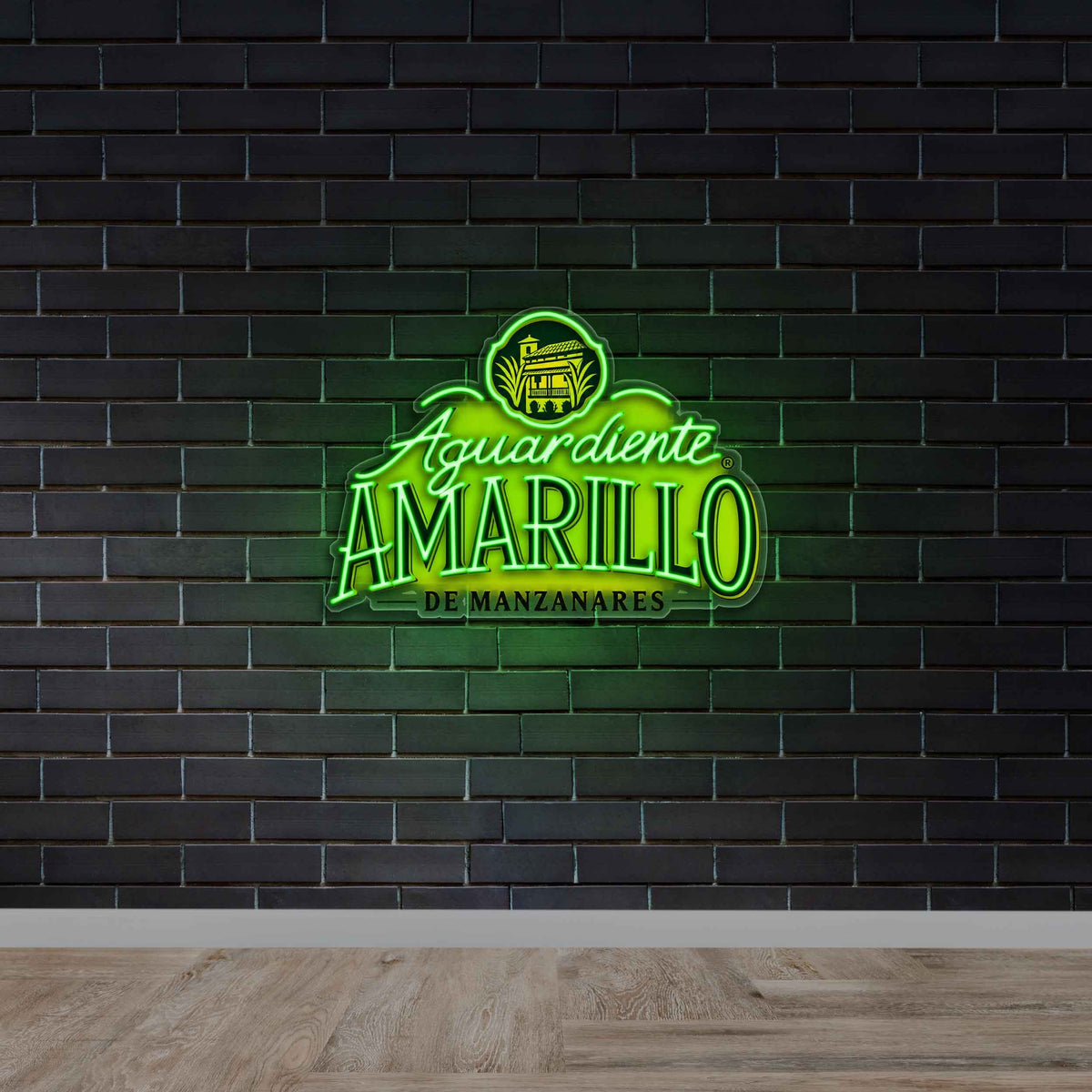 Aguardiente Amarillo De Manzanares - Premium Neon Artwork