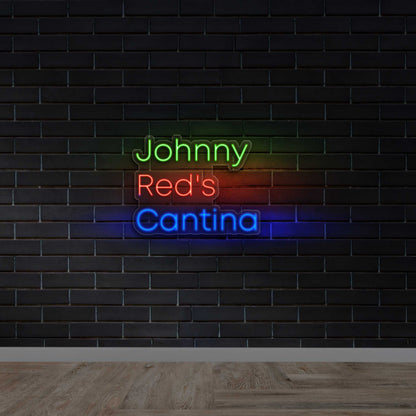 Johnny Red’s Cantina - Premium Neon Artwork