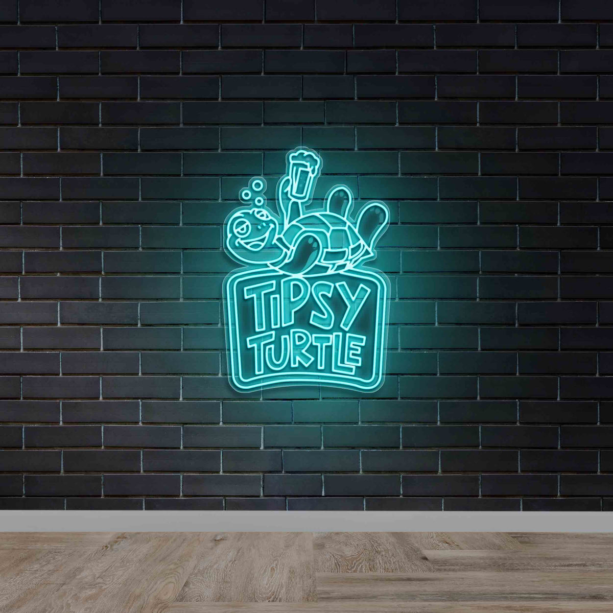 Tipsy Turtle - Premium Neon Artwork