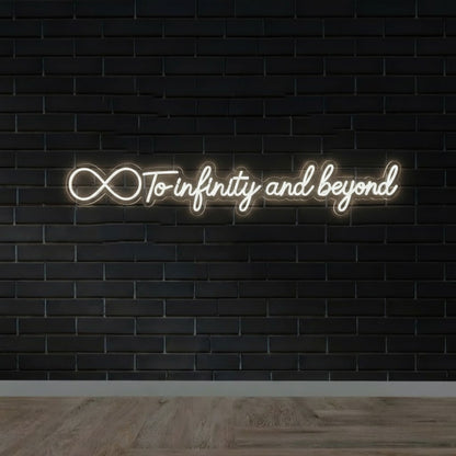 To Infinity And Beyond Wedding Neon Sign