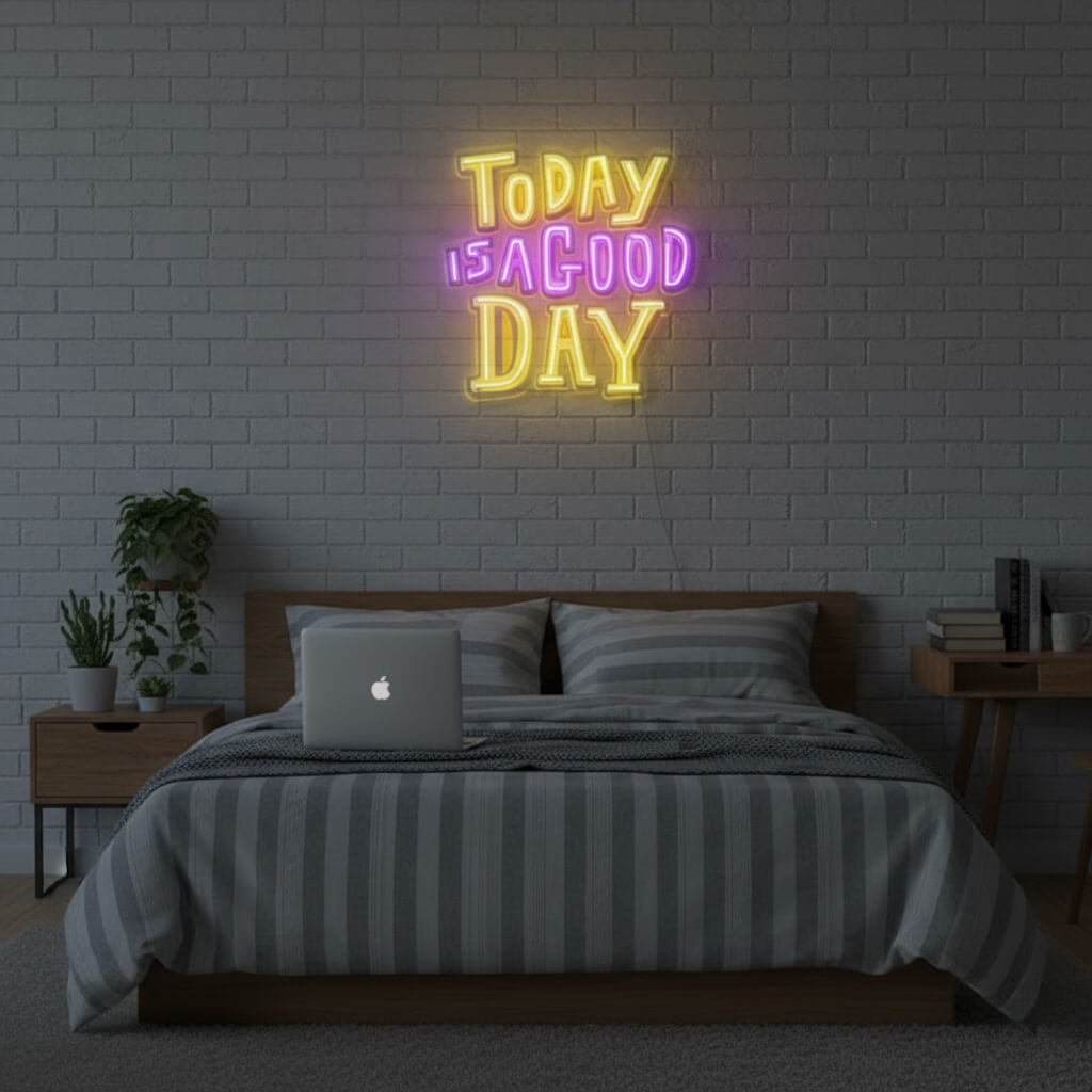 Today is a Good Day - UV-Print Neon Sign