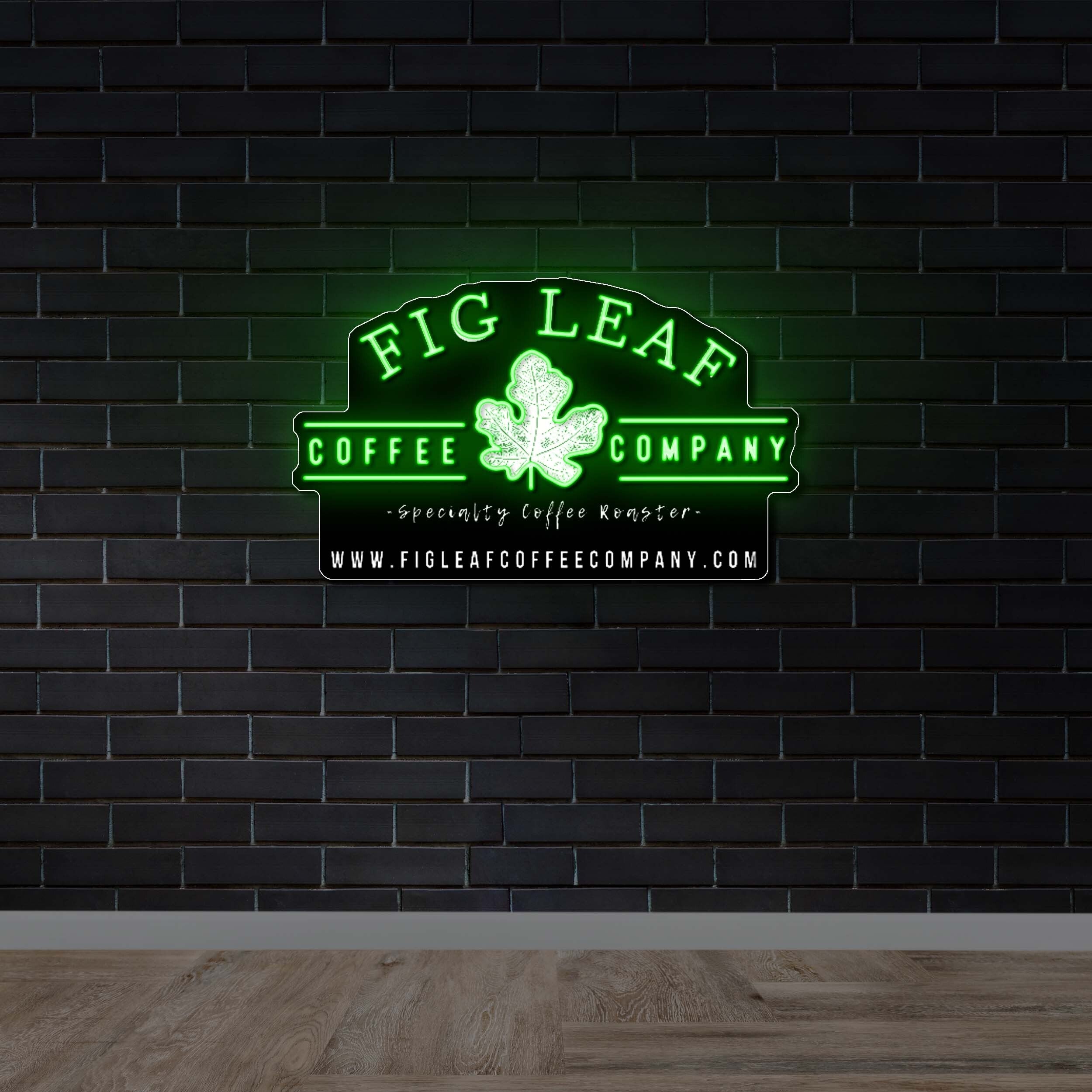 Fig Leaf - Premium Neon Artwork