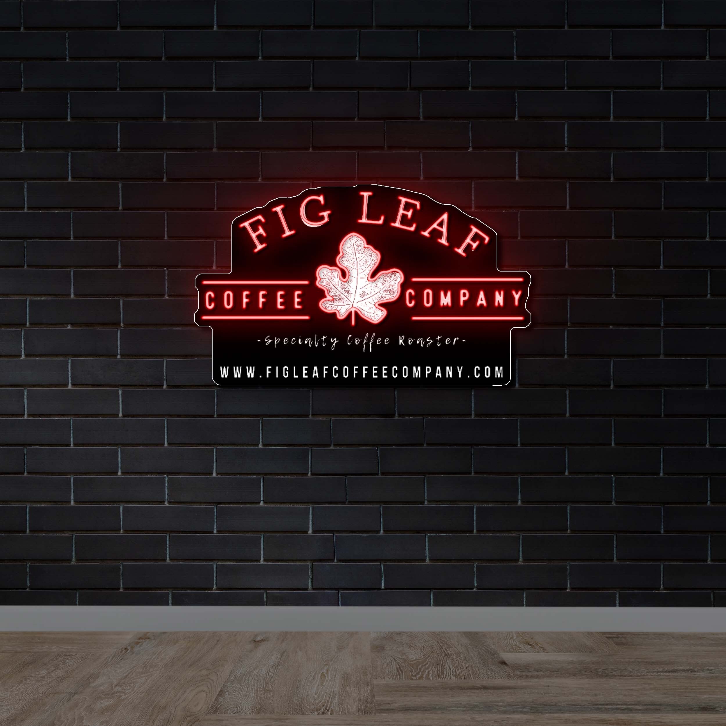 Fig Leaf - Premium Neon Artwork