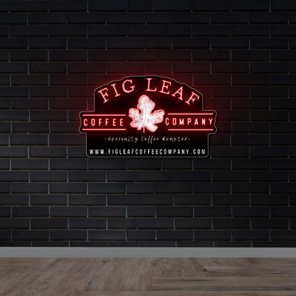 Fig Leaf - Premium Neon Artwork