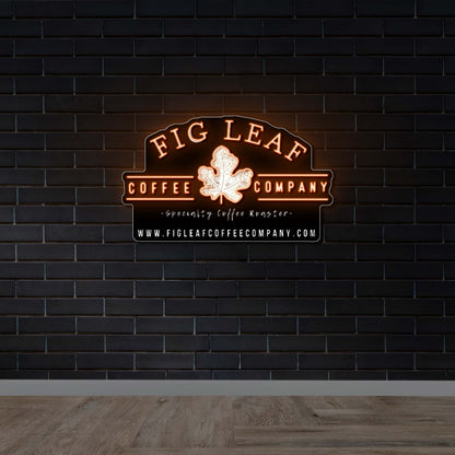 Fig Leaf - Premium Neon Artwork