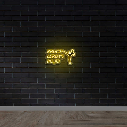 BRUCE LEROY'S DOJO - Premium Neon Artwork