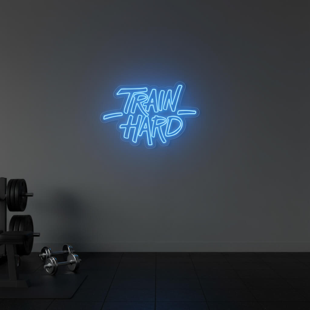 Train Hard - Gym LED Neon Sign