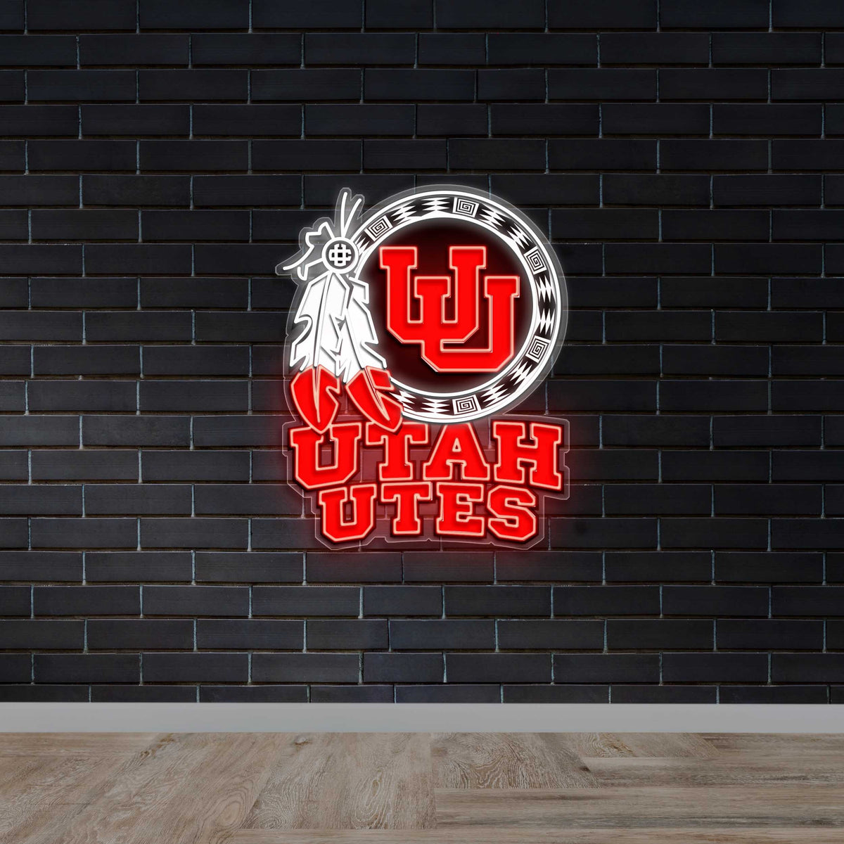 Utah Utes - Premium Neon Artwork