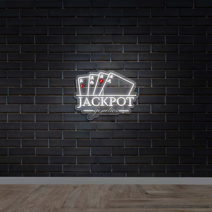 Jackpot Genetics - Premium Neon Artwork