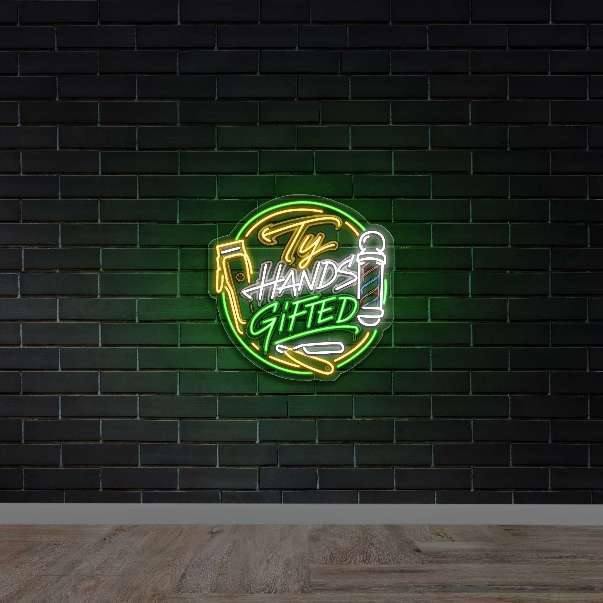 Ty Hands Gifted - Premium Neon Artwork