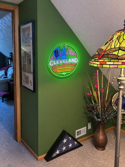 CLEVELAND Radio Operations - Premium Neon Artwork