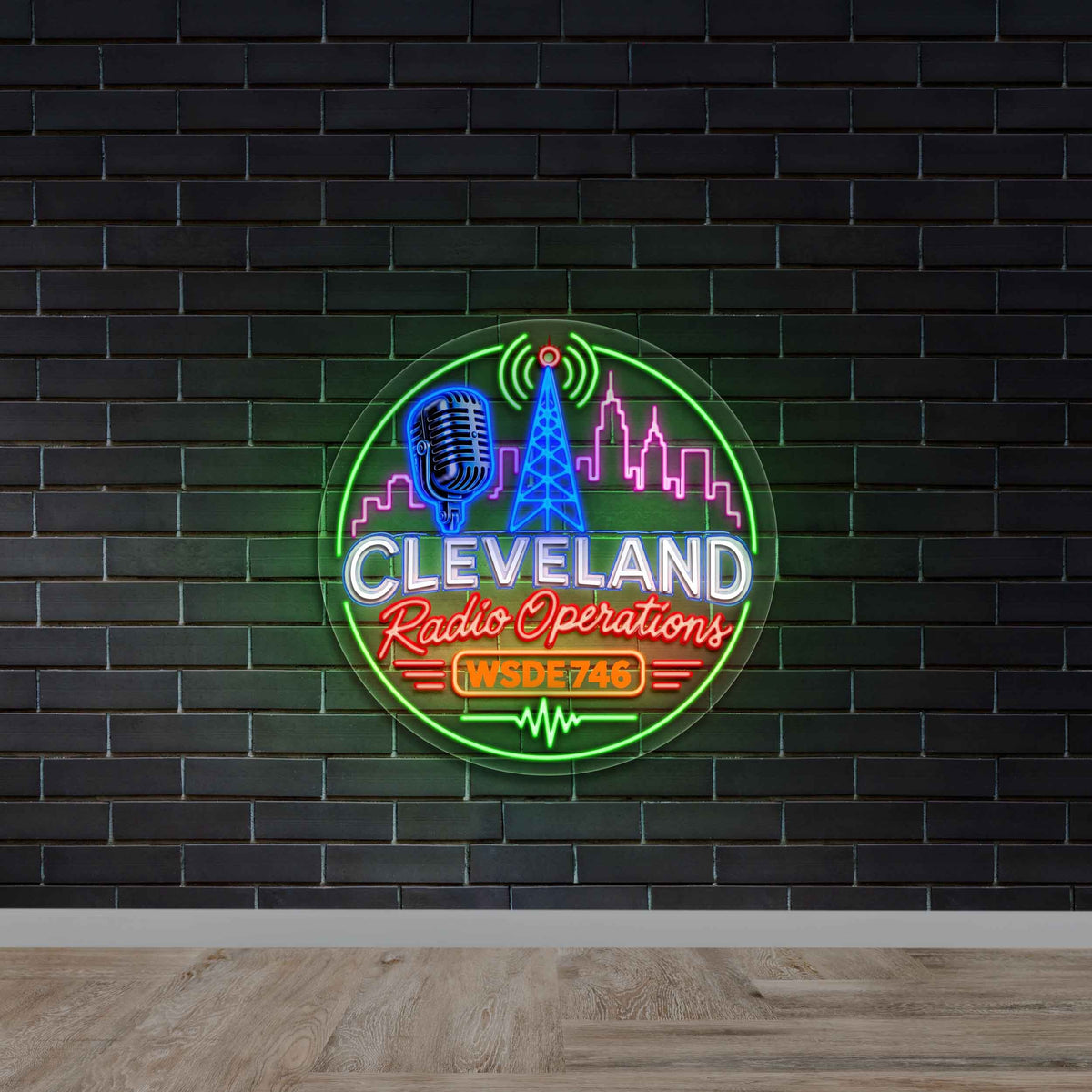 CLEVELAND Radio Operations - Premium Neon Artwork