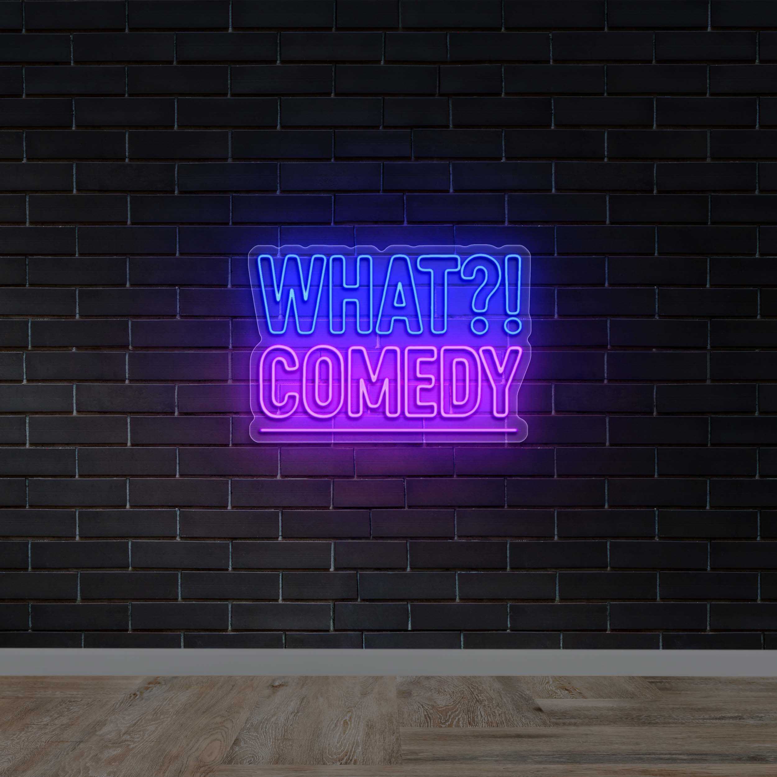 WHAT?! COMEDY - Premium Neon Artwork