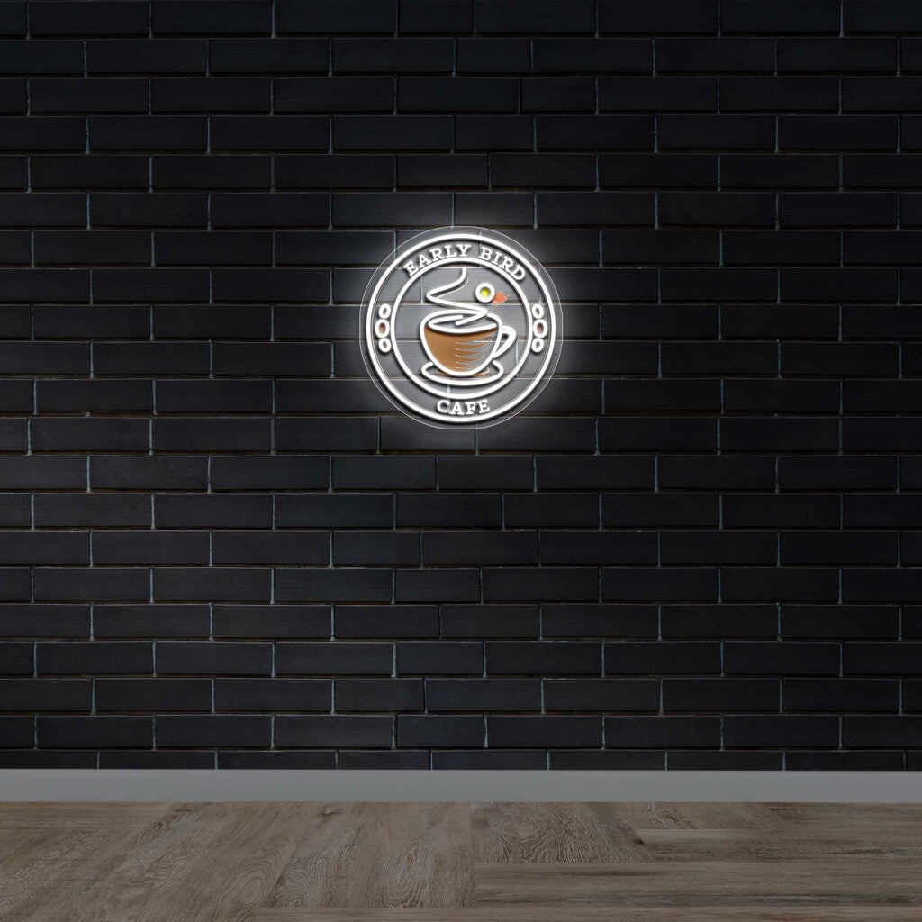 Early Bird Cafe - Premium Neon Artwork