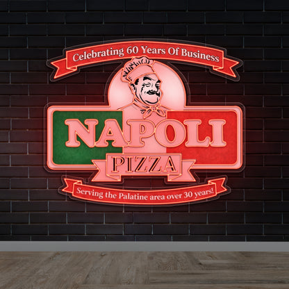 NAPOLI PIZZA - Premium Neon Artwork