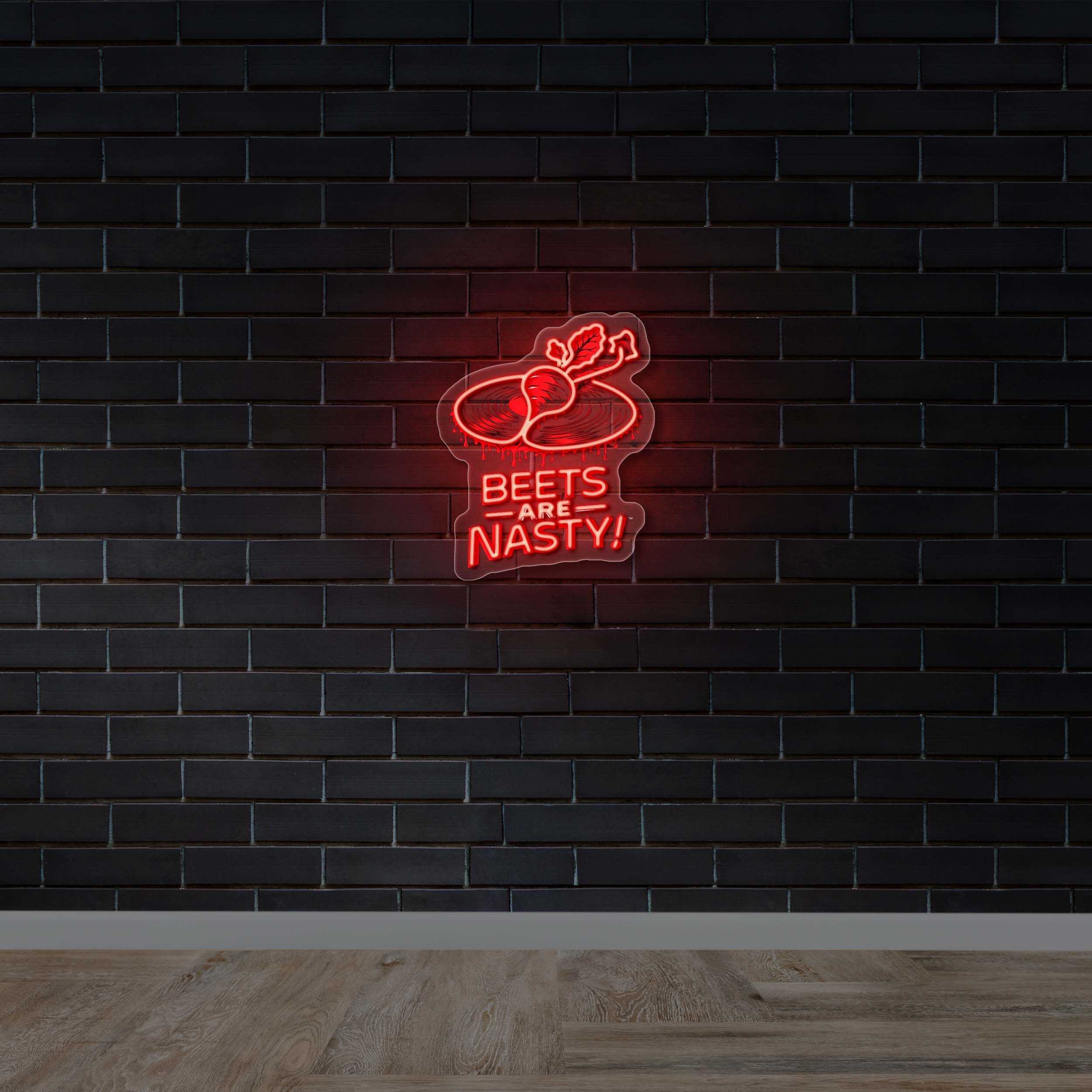BEETS ARE NASTY - Premium Neon Artwork