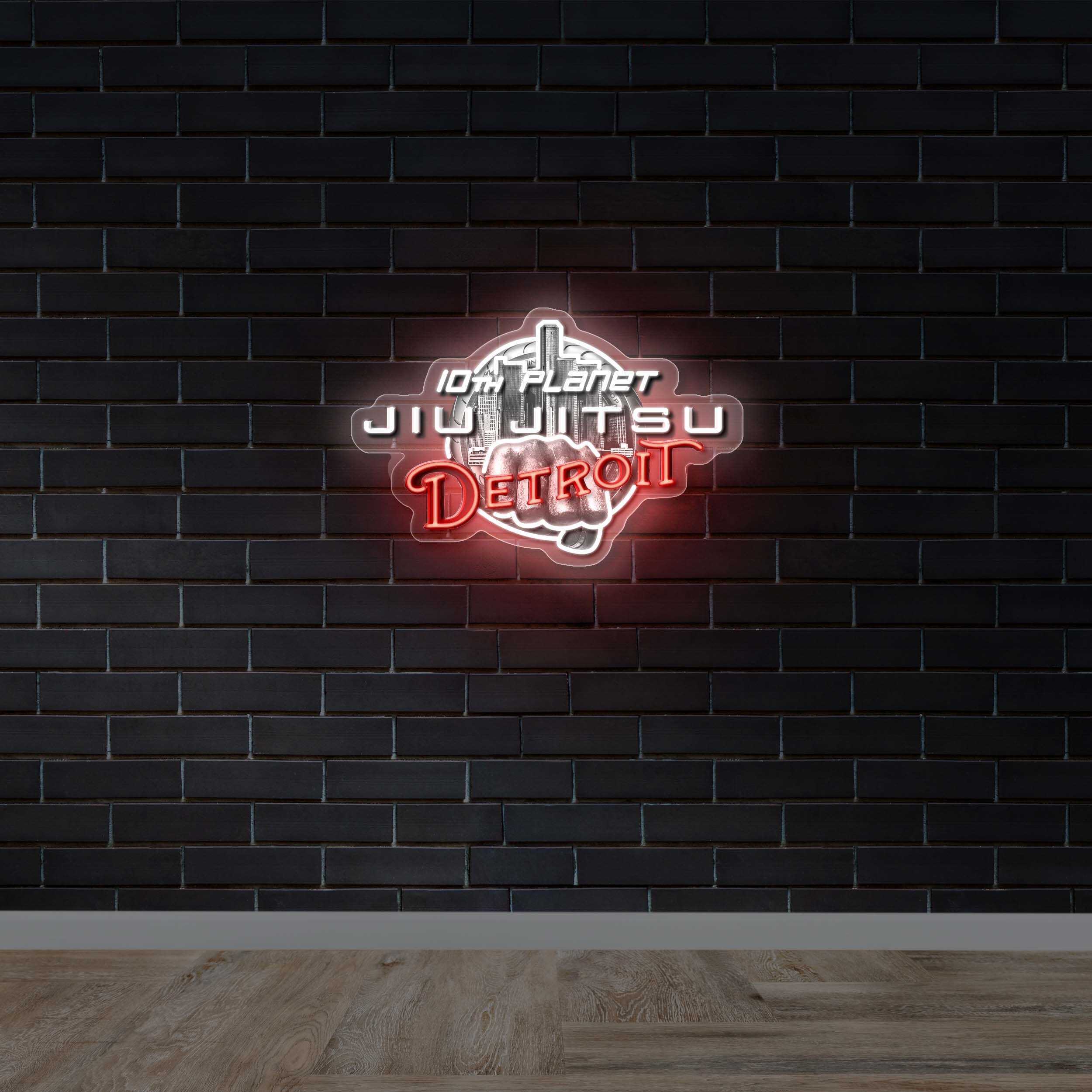 Jiu Jitsu Detroit - Premium Neon Artwork