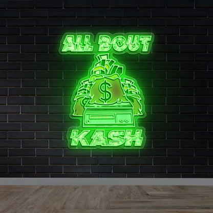 All About Kash - Premium Neon Artwork