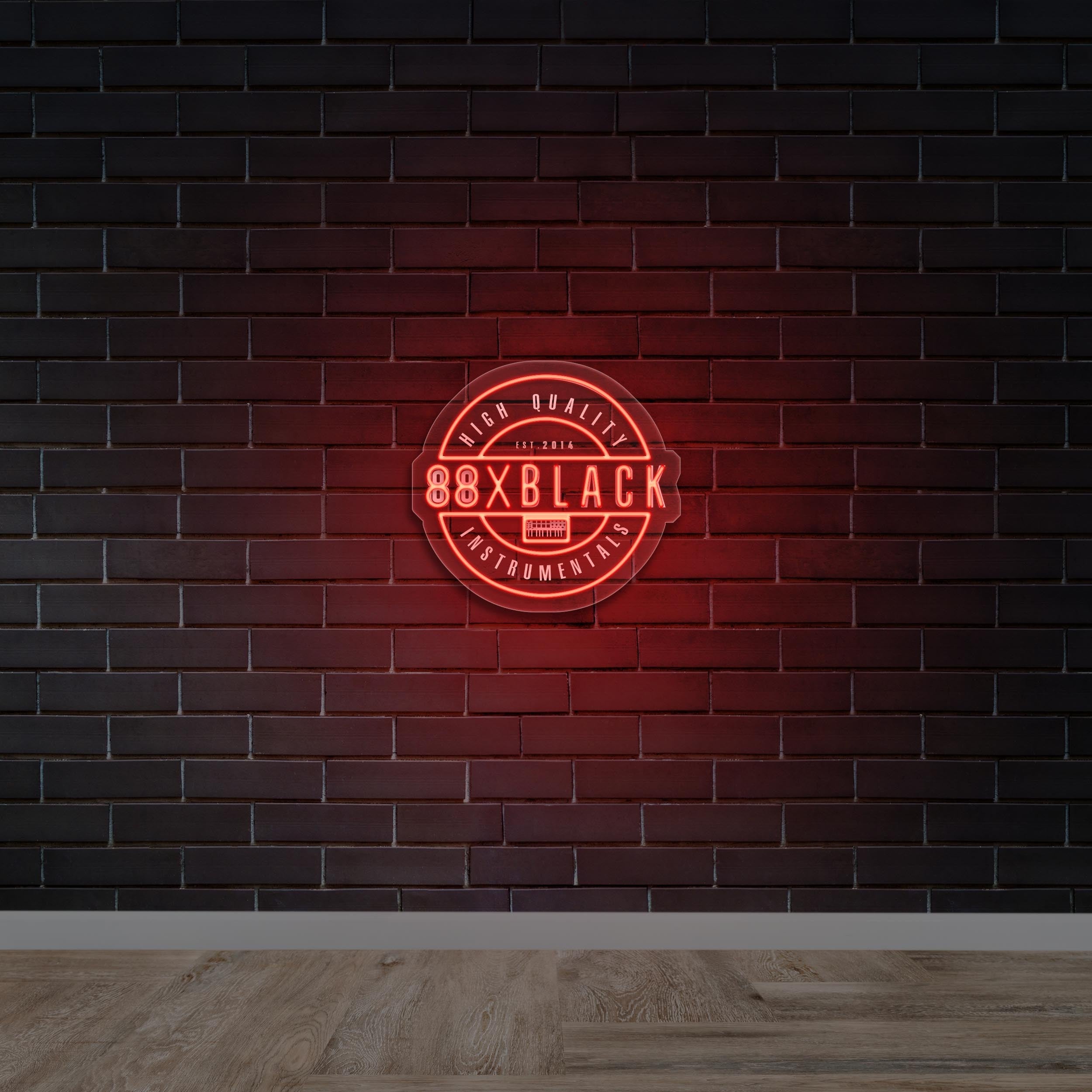 88 X BLACK - Premium Neon Artwork