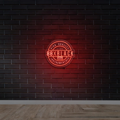 88 X BLACK - Premium Neon Artwork