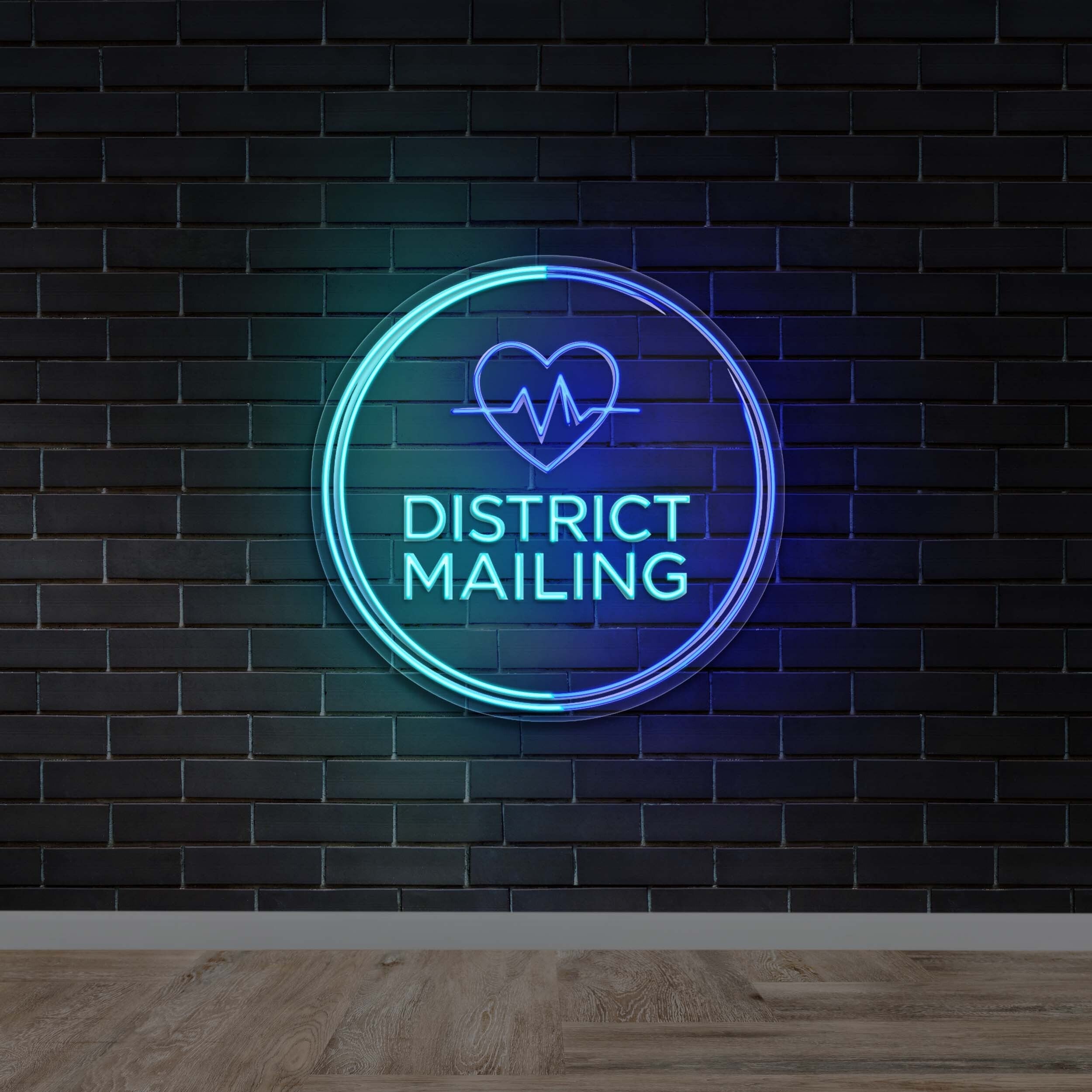 District Mailing - Premium Neon Artwork