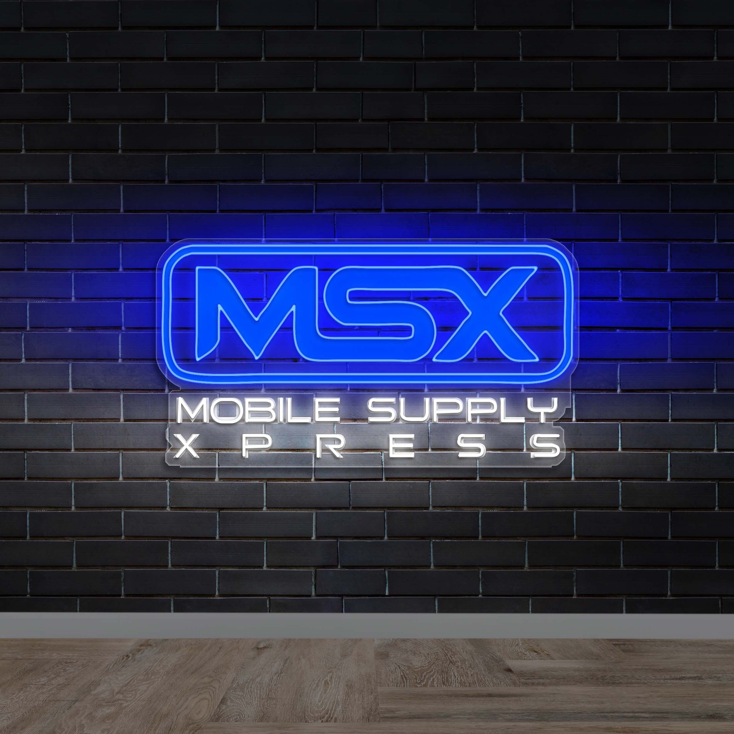 MSX Mobile Supply Xpress - Premium Neon Artwork
