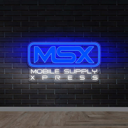 MSX Mobile Supply Xpress - Premium Neon Artwork