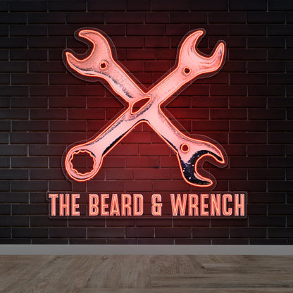 THE BEARD & WRENCH - Premium Neon Artwork