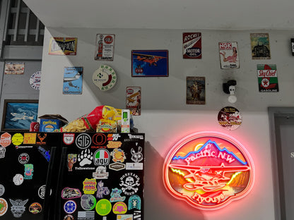 Pacific NW FlyGuys -   Premium Neon Artwork
