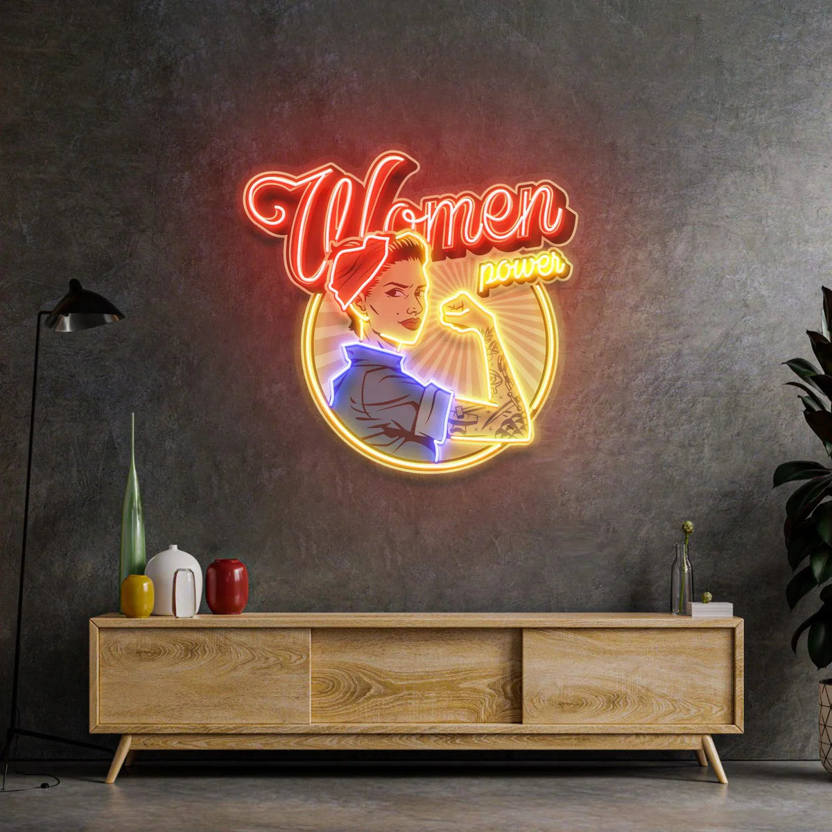 WOMEN POWER - Premium Neon Artwork