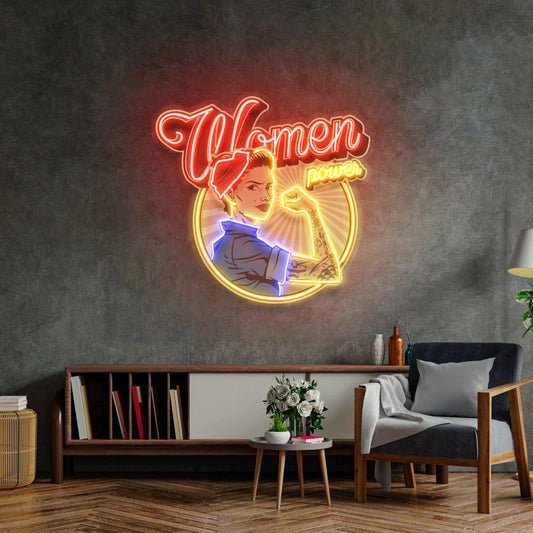 WOMEN POWER - Premium Neon Artwork