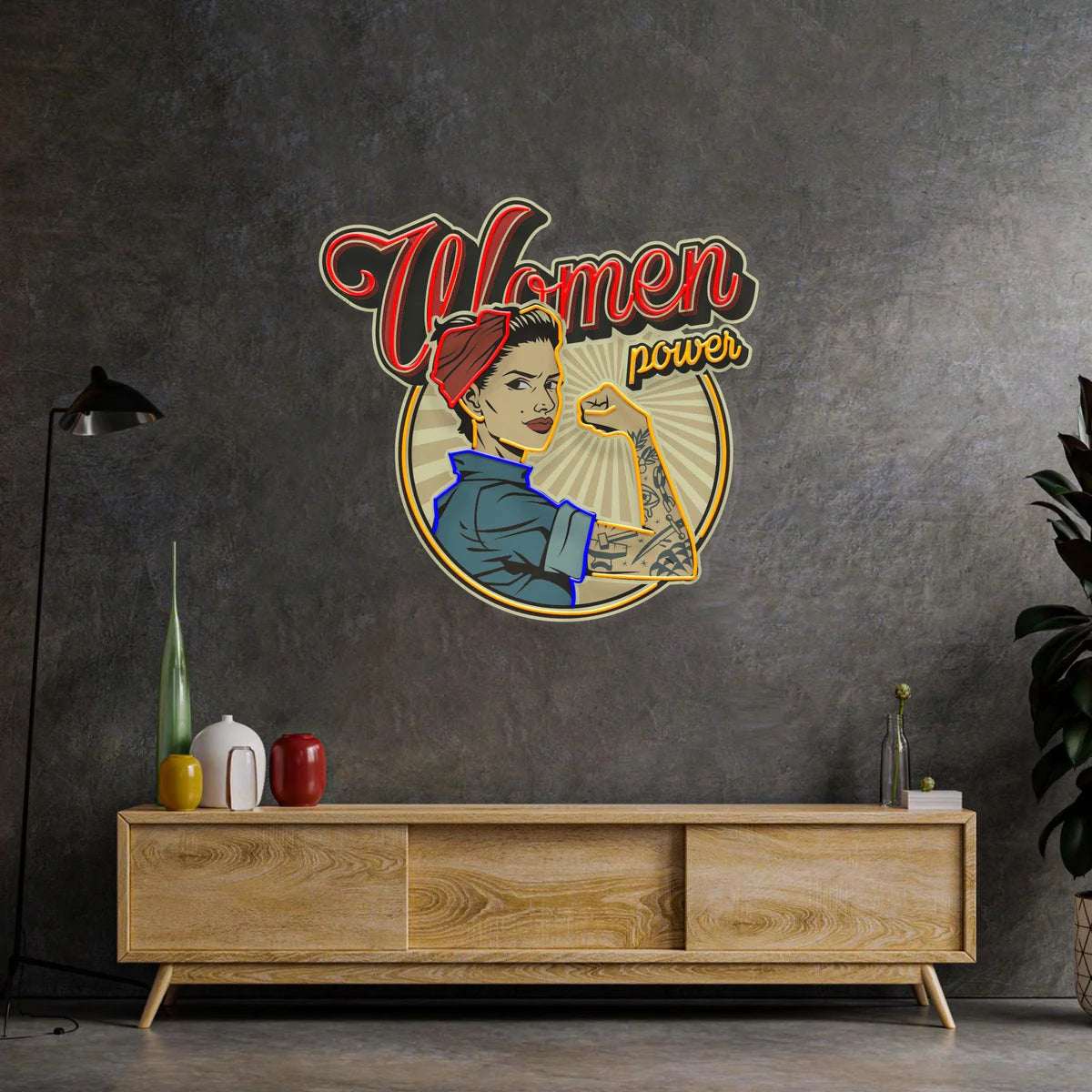WOMEN POWER - Premium Neon Artwork