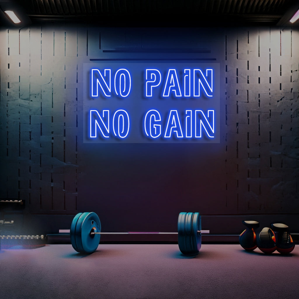 No Pain No Gain - Premium Neon Artwork
