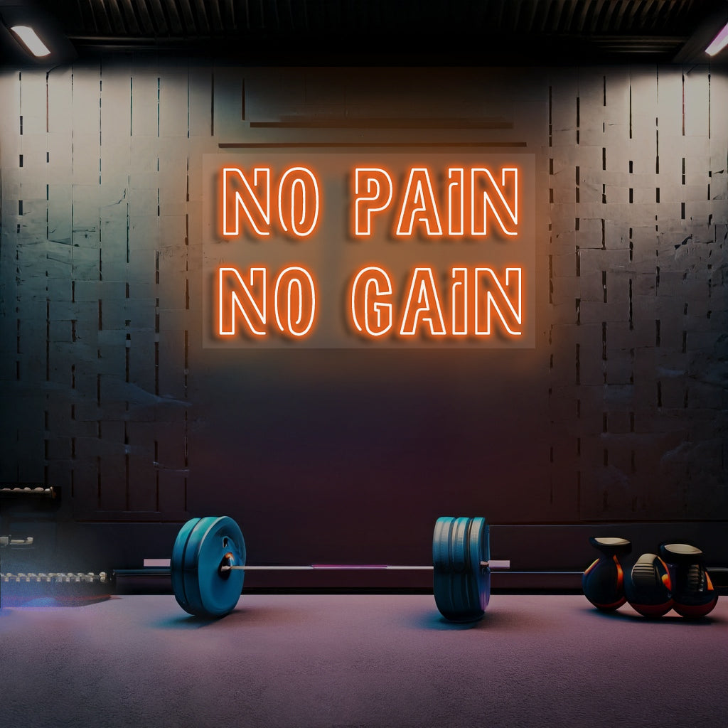 No Pain No Gain - Premium Neon Artwork